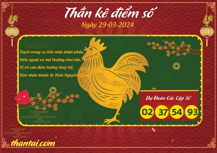 Thần Kê Điểm Số 14/03/2024