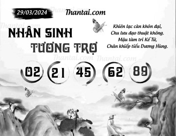 NHÂN SINH TƯƠNG TRỢ 29/03/2024