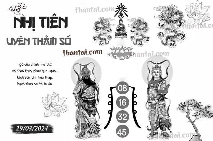 NHỊ TIÊN UYÊN THÂM SỐ 14/03/2024
