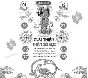 CỬU THIÊN THẦN SỐ HỌC 29/03/2024