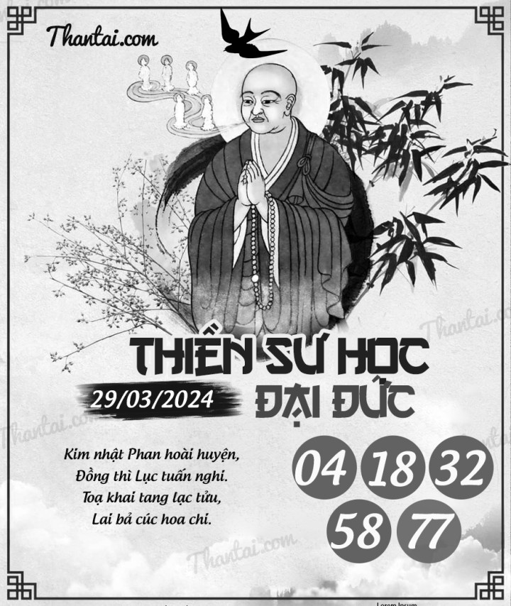 THIỀN SƯ HỌC ĐẠI ĐỨC 14/03/2024