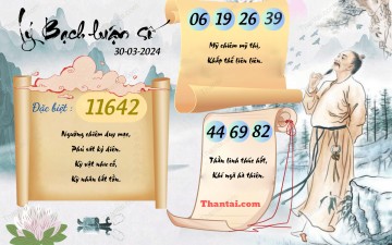 Lý Bạch Luận Số 30/03/2024