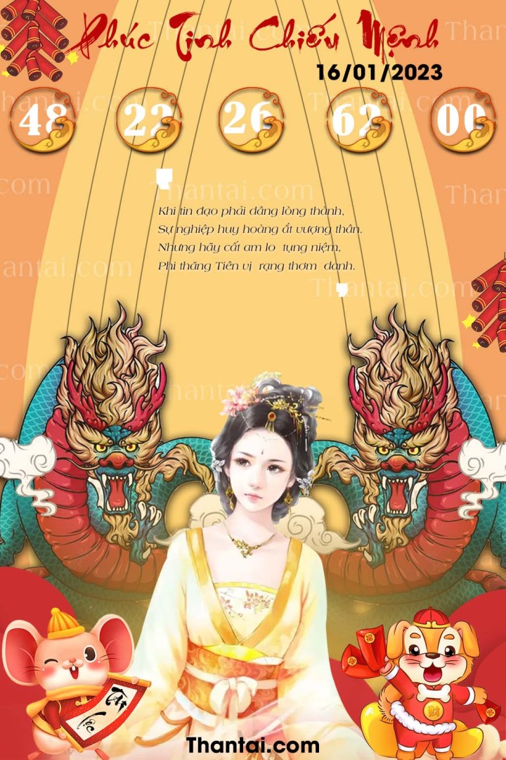 Phúc Tinh Chiếu Mệnh 01/01/2023