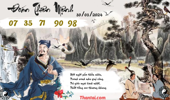 Đoán Thiên Mệnh 15/03/2024