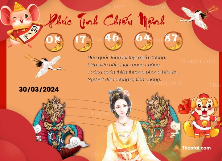 Phúc Tinh Chiếu Mệnh 15/03/2024