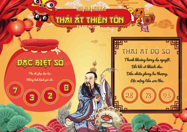 Thái Ất Thiên Tôn 15/03/2024