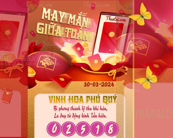 May Mắn Giữa Tuần 15/03/2024