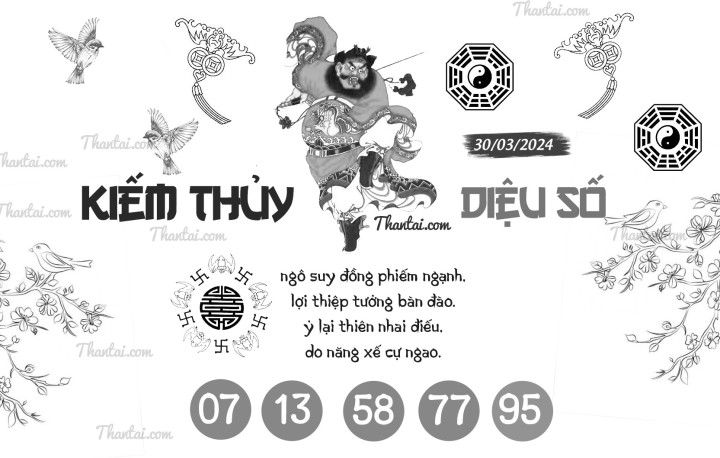 KIẾM THỦY DIỆU SỐ 15/03/2024