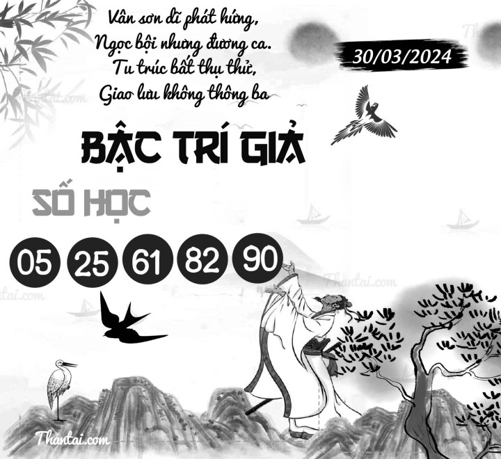 BẬC TRÍ GIẢ SỐ HỌC 15/03/2024