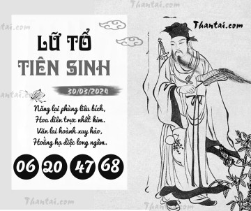 LỮ TỔ TIÊN SINH 30/03/2024