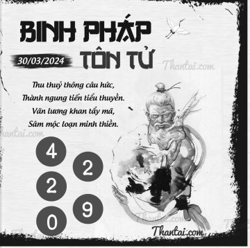 BINH PHÁP TÔN TỬ 30/03/2024