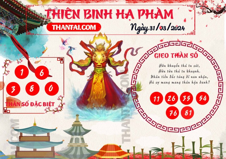 Thiên Binh Hạ Phàm 16/03/2024