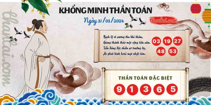 Khổng Minh Thần Toán 16/03/2024