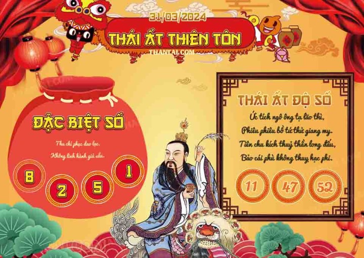 Thái Ất Thiên Tôn 16/03/2024