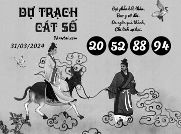 DỰ TRẠCH CÁT SỐ 31/03/2024