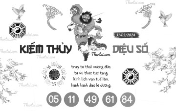 KIẾM THỦY DIỆU SỐ 31/03/2024