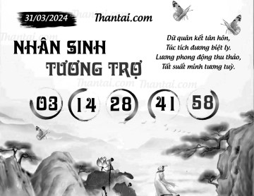 NHÂN SINH TƯƠNG TRỢ 31/03/2024