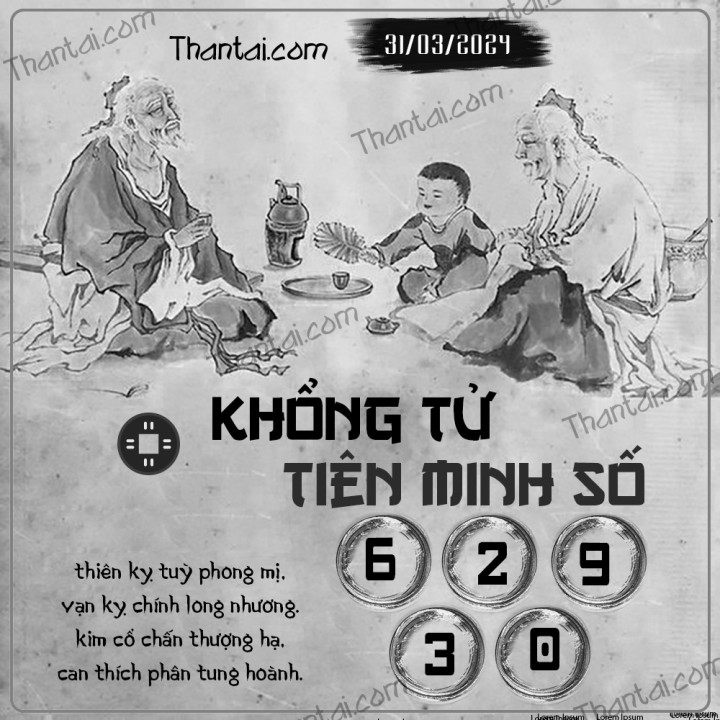 KHỔNG TỬ TIÊN MINH SỐ 16/03/2024