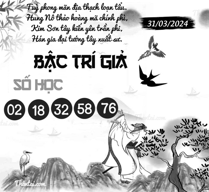 BẬC TRÍ GIẢ SỐ HỌC 16/03/2024