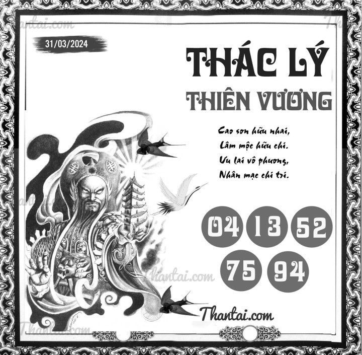 THÁC LÝ THIÊN VƯƠNG 16/03/2024