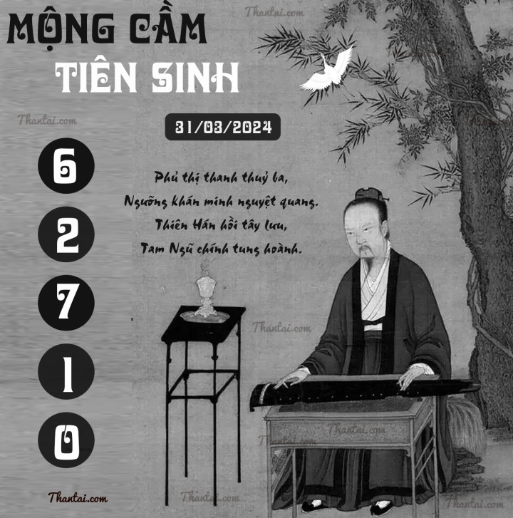 MỘNG CẦM TIÊN SINH 16/03/2024