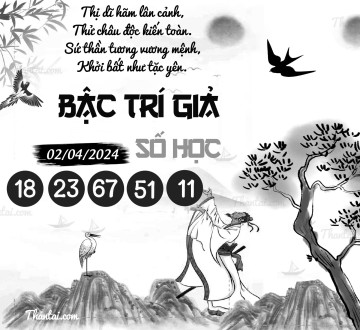 BẬC TRÍ GIẢ SỐ HỌC 02/04/2024