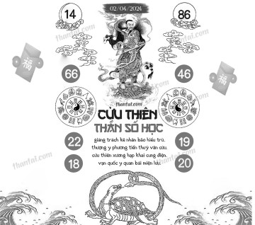 CỬU THIÊN THẦN SỐ HỌC 02/04/2024