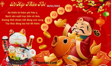 Bí Kíp Thần Tài 30/01/2023