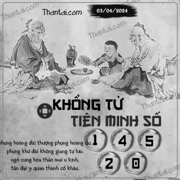 KHỔNG TỬ TIÊN MINH SỐ 03/04/2024