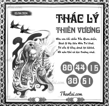 THÁC LÝ THIÊN VƯƠNG 03/04/2024