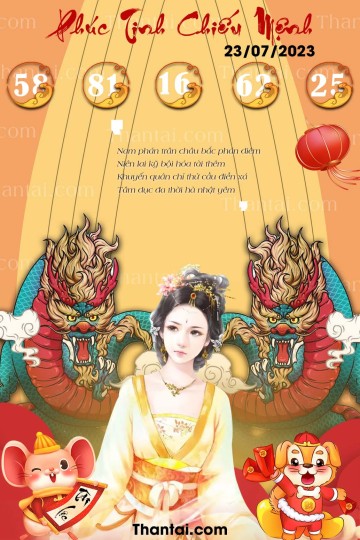 Phúc Tinh Chiếu Mệnh 23/07/2023