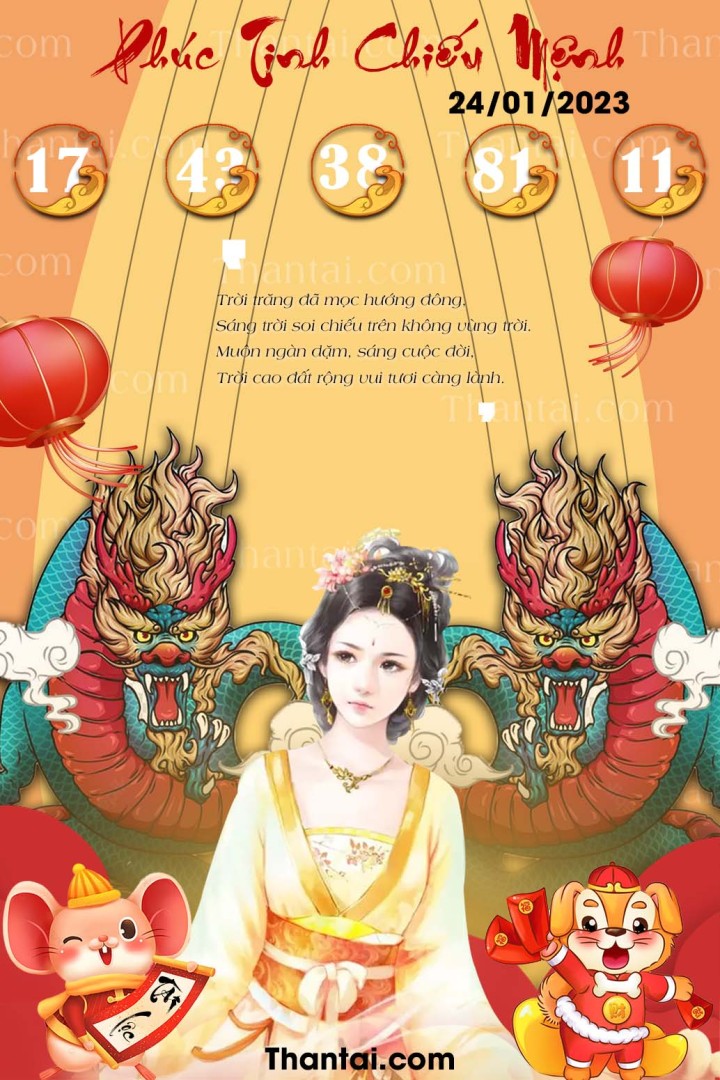 Phúc Tinh Chiếu Mệnh 09/01/2023