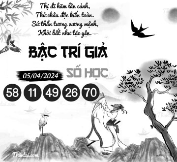 BẬC TRÍ GIẢ SỐ HỌC 05/04/2024