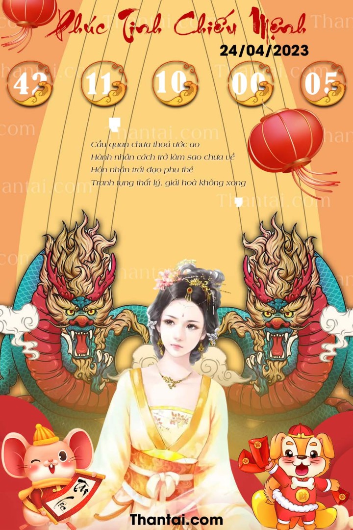 Phúc Tinh Chiếu Mệnh 09/04/2023