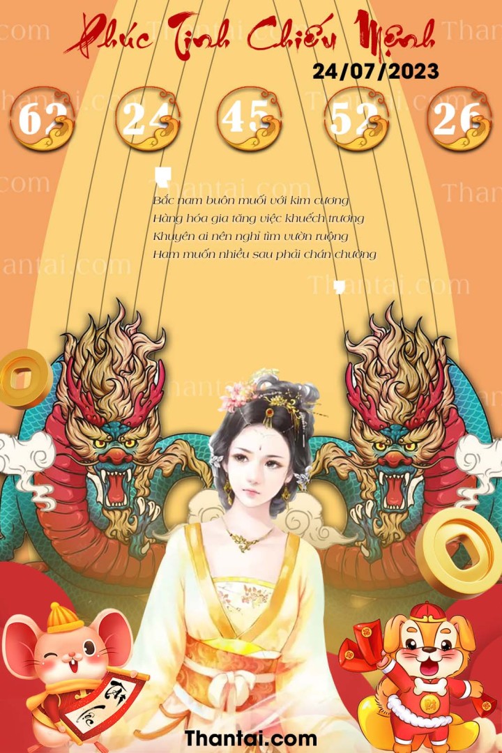 Phúc Tinh Chiếu Mệnh 09/07/2023