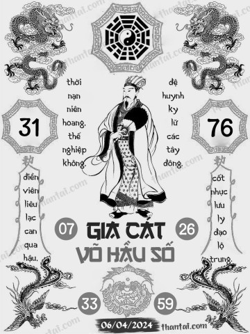 GIA CÁT VÕ HẦU SỐ 06/04/2024