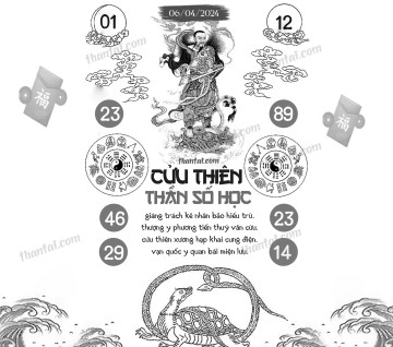 CỬU THIÊN THẦN SỐ HỌC 06/04/2024