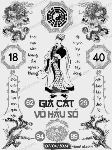 GIA CÁT VÕ HẦU SỐ 07/04/2024