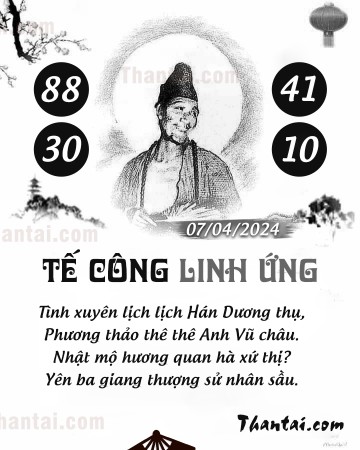 TẾ CÔNG LINH ỨNG 07/04/2024