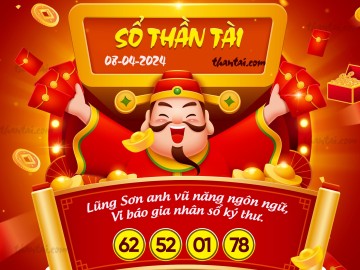 SỔ THẦN TÀI 08/04/2024