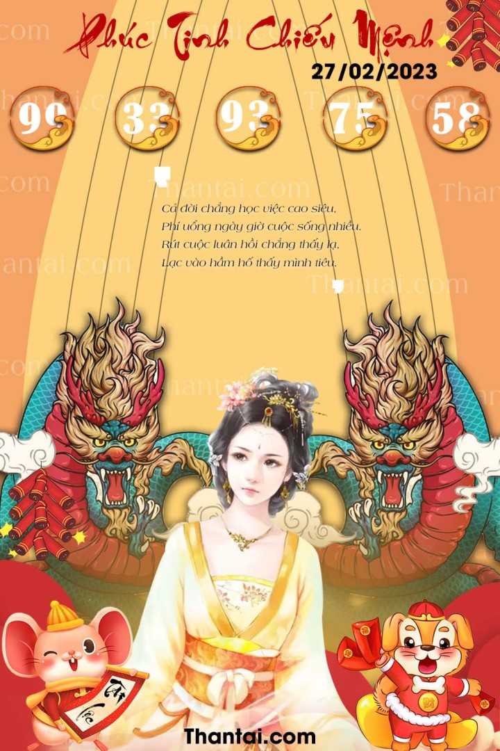 Phúc Tinh Chiếu Mệnh 12/02/2023