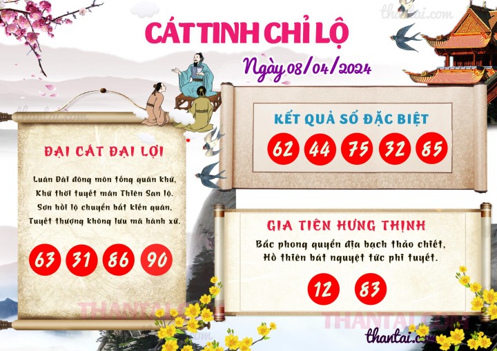 CÁT TINH CHỈ LỘ 24/03/2024