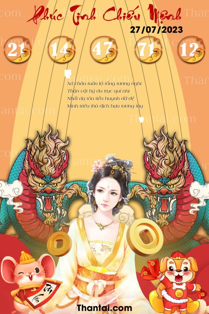 Phúc Tinh Chiếu Mệnh 12/07/2023
