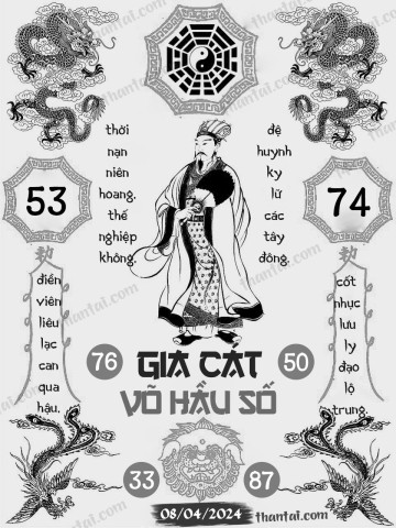 GIA CÁT VÕ HẦU SỐ 08/04/2024