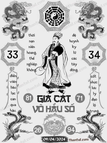 GIA CÁT VÕ HẦU SỐ 09/04/2024