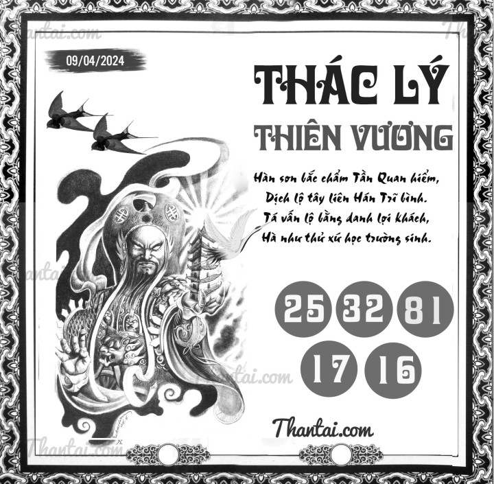 THÁC LÝ THIÊN VƯƠNG 25/03/2024