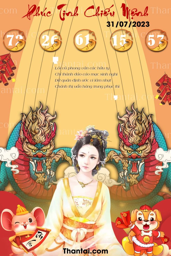 Phúc Tinh Chiếu Mệnh 16/07/2023
