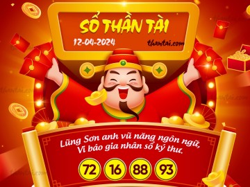 SỔ THẦN TÀI 12/04/2024