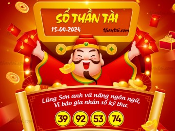 SỔ THẦN TÀI 15/04/2024