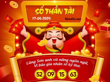 SỔ THẦN TÀI 17/04/2024